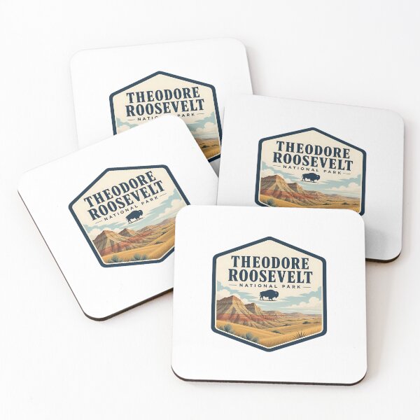 Item preview, Theodore Roosevelt National Park Vintage Travel Badge designed and sold by TravelersGems.