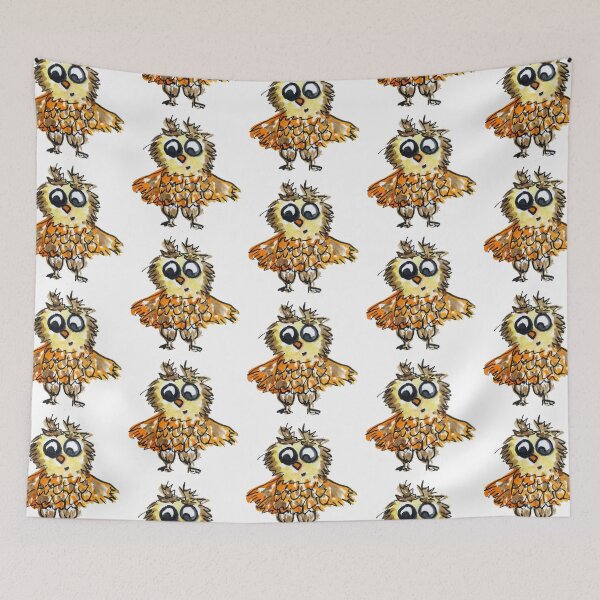 Item preview, Watercolor Wise Owl Kids Pattern - Whimsical Forest Nursery Art - Boho Baby Shower Gift designed and sold by Marina Khromova.