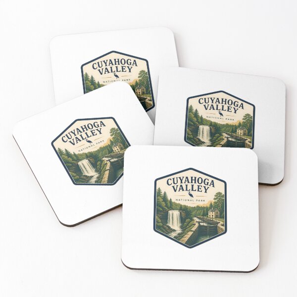 Item preview, Cuyahoga Valley National Park Vintage Hiking Travel Badge designed and sold by TravelersGems.
