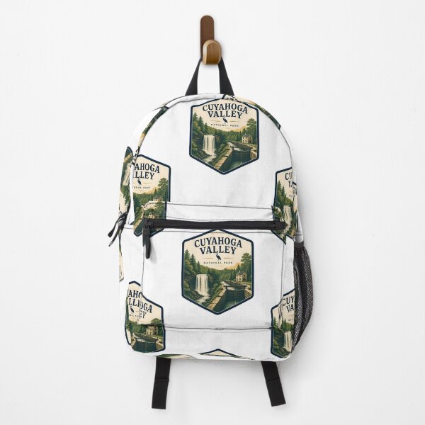 Item preview, Cuyahoga Valley National Park Vintage Hiking Travel Badge designed and sold by TravelersGems.