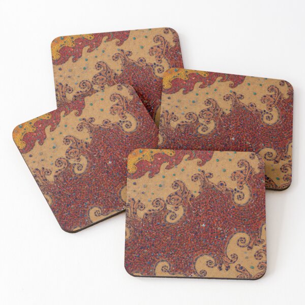 Item preview, Aboriginal Inspired Dot Art - Lava Mosaic designed and sold by GrinGalore.