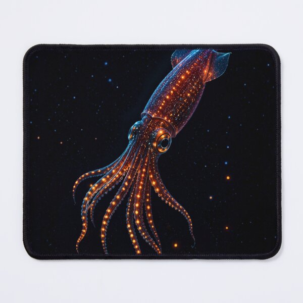 Item preview, Bioluminescent Firefly Squid – Deep Ocean Glow designed and sold by @SHINTOSARTSTORE.