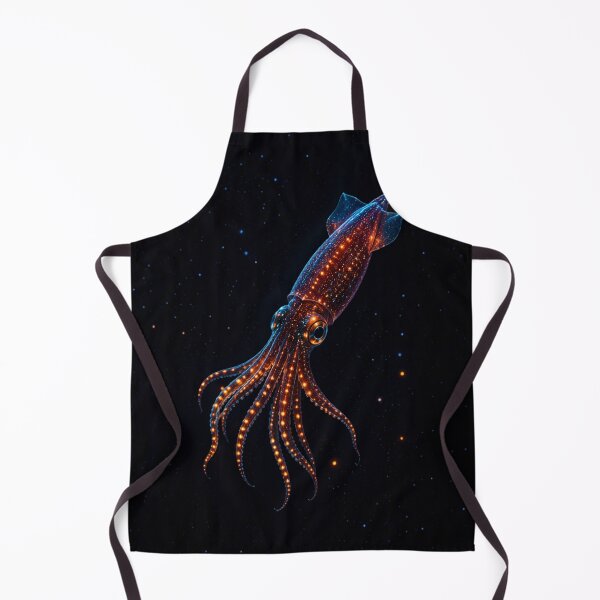 Item preview, Bioluminescent Firefly Squid – Deep Ocean Glow designed and sold by @SHINTOSARTSTORE.