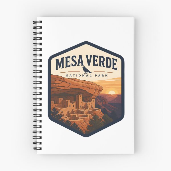 Item preview, Mesa Verde National Park Vintage Hiking Travel Badge designed and sold by TravelersGems.