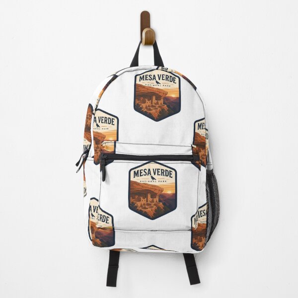 Item preview, Mesa Verde National Park Vintage Hiking Travel Badge designed and sold by TravelersGems.
