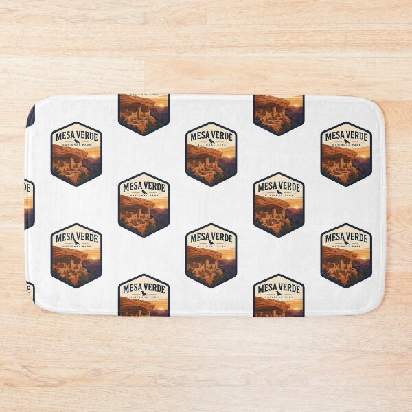 Item preview, Mesa Verde National Park Vintage Hiking Travel Badge designed and sold by TravelersGems.