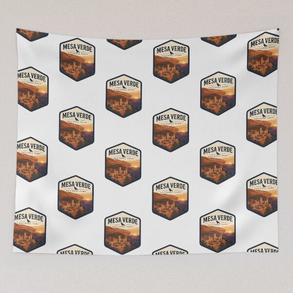 Item preview, Mesa Verde National Park Vintage Hiking Travel Badge designed and sold by TravelersGems.