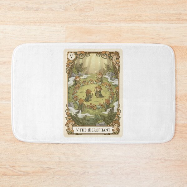 Item preview, Hierophant Mushroom Tarot Card Fairy Ring designed and sold by SMARTKIT  DESIGNAGENCY.