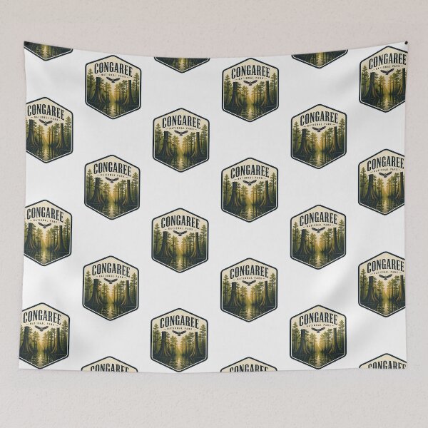 Item preview, Congaree National Park Vintage Hiking Travel Badge designed and sold by TravelersGems.