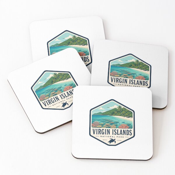 Item preview, Virgin Islands National Park Vintage Hiking Travel Badge designed and sold by TravelersGems.
