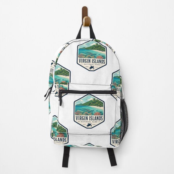 Item preview, Virgin Islands National Park Vintage Hiking Travel Badge designed and sold by TravelersGems.