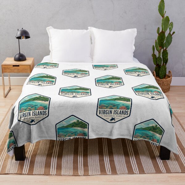 Item preview, Virgin Islands National Park Vintage Hiking Travel Badge designed and sold by TravelersGems.