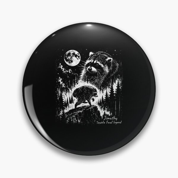 Item preview, Jimothy Seattle Local Legend Raccoon Moon Vintage Wildlife designed and sold by PixlCrypt.
