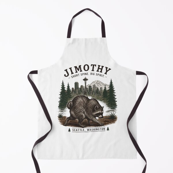 Item preview, Jimothy Short Spine Big Spirit Funny Raccoon Seattle Washington Nature designed and sold by PixlCrypt.