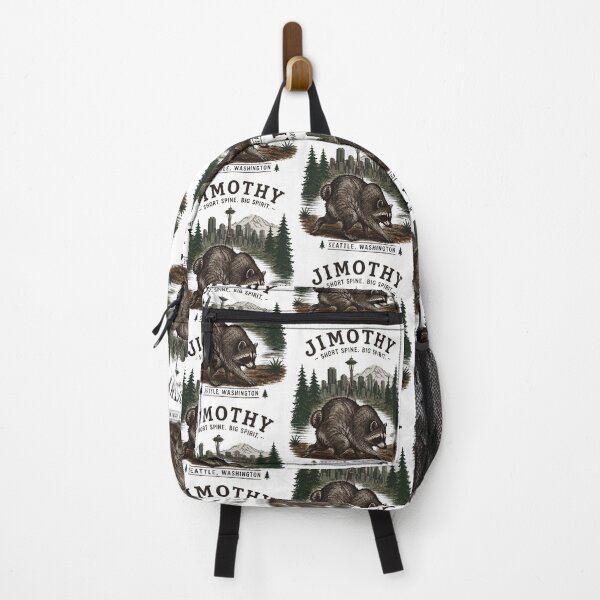 Item preview, Jimothy Short Spine Big Spirit Funny Raccoon Seattle Washington Nature designed and sold by PixlCrypt.