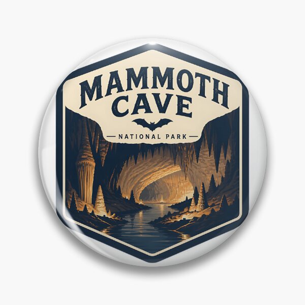 Item preview, Mammoth Cave National Park Vintage Cave Badge designed and sold by TravelersGems.