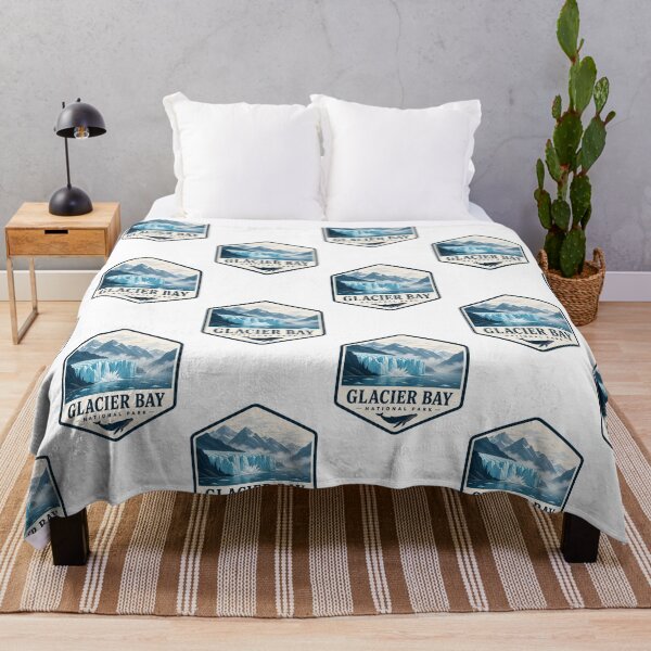 Item preview, Glacier Bay National Park Vintage Travel Badge designed and sold by TravelersGems.