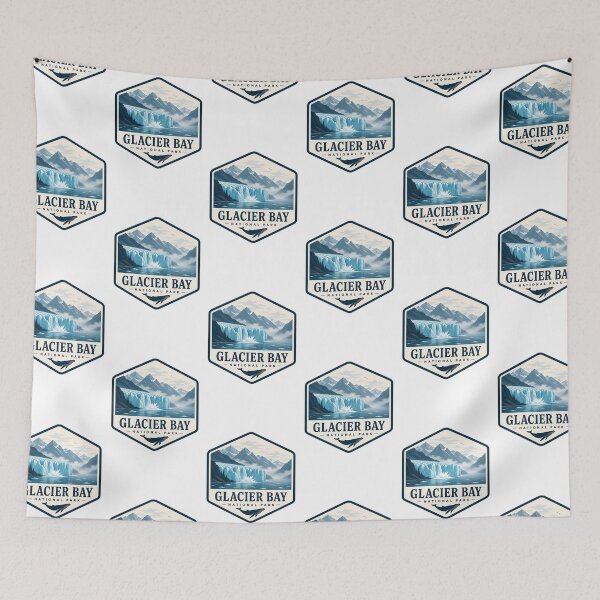 Item preview, Glacier Bay National Park Vintage Travel Badge designed and sold by TravelersGems.