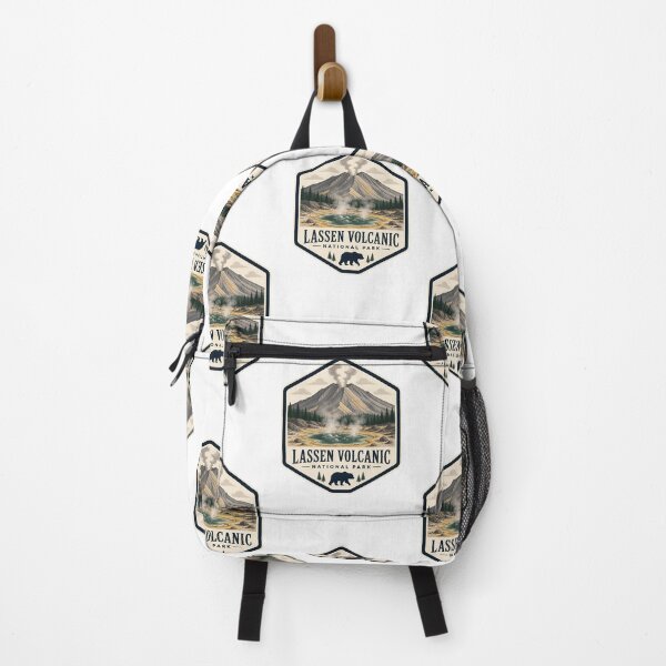 Item preview, Lassen Volcanic National Park Vintage Hiking Travel Badge designed and sold by TravelersGems.