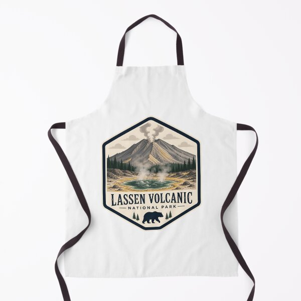 Item preview, Lassen Volcanic National Park Vintage Hiking Travel Badge designed and sold by TravelersGems.