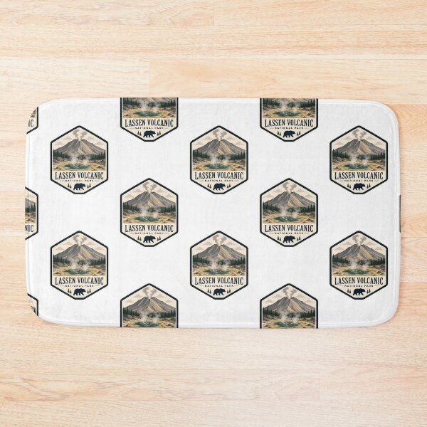 Item preview, Lassen Volcanic National Park Vintage Hiking Travel Badge designed and sold by TravelersGems.