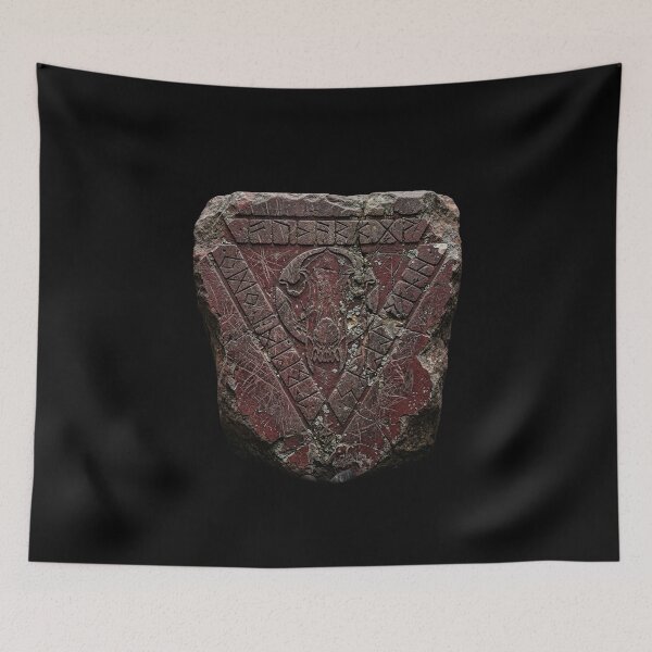 Item preview, Runestone Wolf Moon Elder Futhark Runes designed and sold by darudcraft.