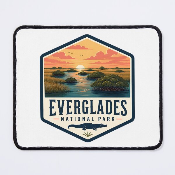 Item preview, Everglades National Park Vintage Wildlife Travel Badge designed and sold by TravelersGems.