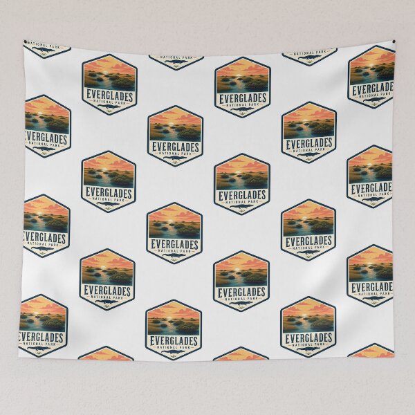 Item preview, Everglades National Park Vintage Wildlife Travel Badge designed and sold by TravelersGems.