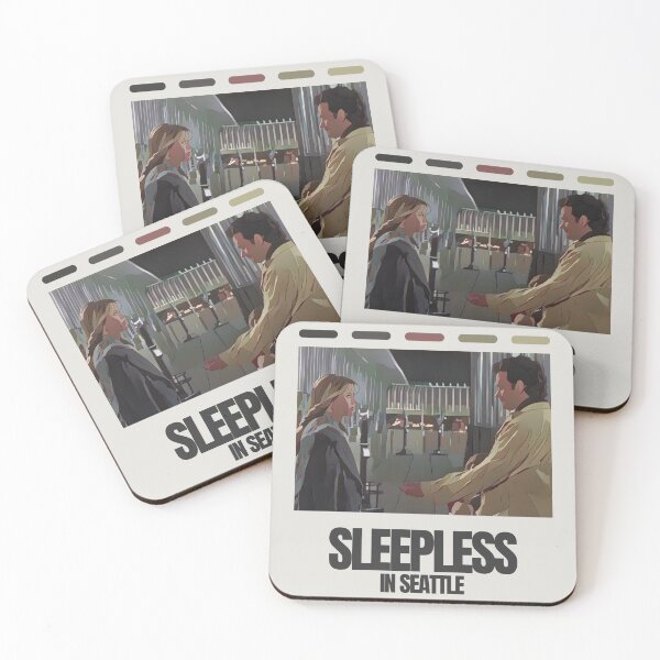 Item preview, Sleepless In Seattle Original Custom Vintage Movie Poster Wall Art designed and sold by Cool Robot Bro..