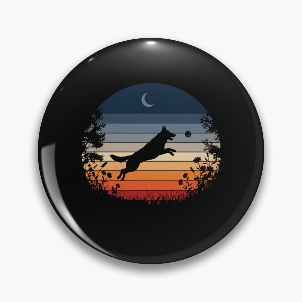Item preview, German Shepherd Dog Fetch Playful Moon Dog Owner  designed and sold by PopStars1993.