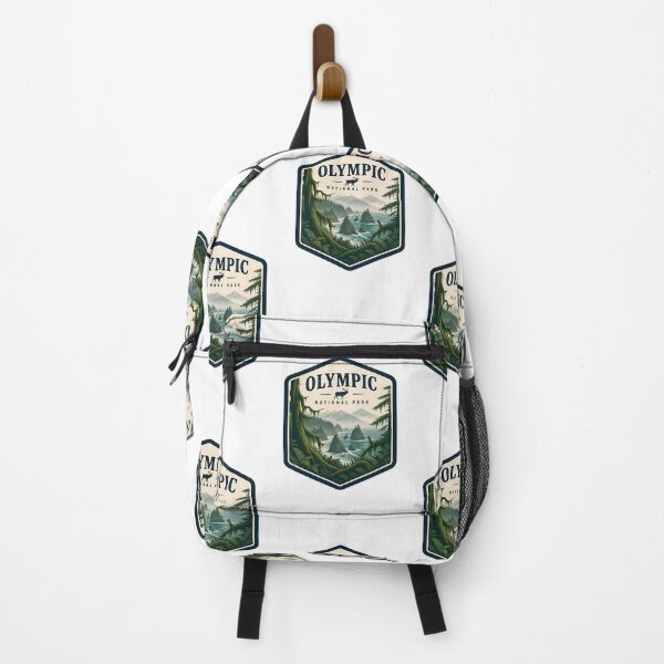 Item preview, Olympic National Park Vintage Hiking Travel Badge designed and sold by TravelersGems.