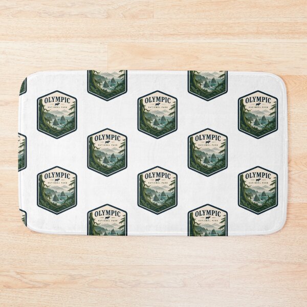 Item preview, Olympic National Park Vintage Hiking Travel Badge designed and sold by TravelersGems.