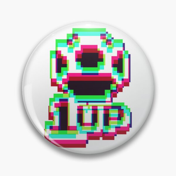 Item preview, 1up Mushroom Negative Synthwave 4 designed and sold by animinimal.