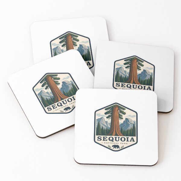 Item preview, Sequoia National Park Vintage Hiking Travel Badge designed and sold by TravelersGems.
