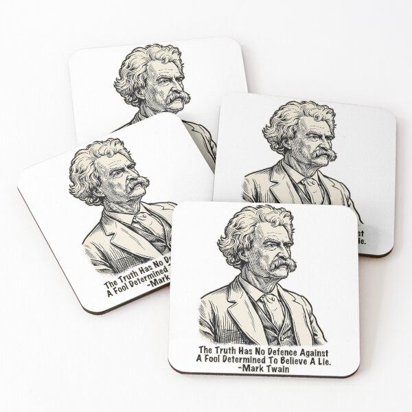 Item preview, Mark Twain - Truth Has No Defence Against A Fool designed and sold by Deviant Logic Design.