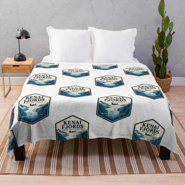 Item preview, Kenai Fjords National Park Vintage Travel Badge designed and sold by TravelersGems.