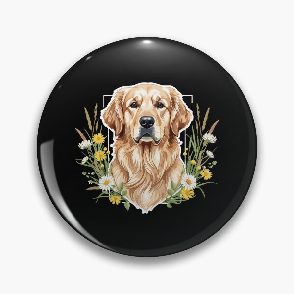 Item preview, Golden Retriever Dog Lover Pet Owner Canine Floral designed and sold by PopStars1993.