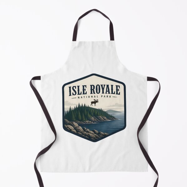 Item preview, Isle Royale National Park Vintage Hiking Travel Badge designed and sold by TravelersGems.
