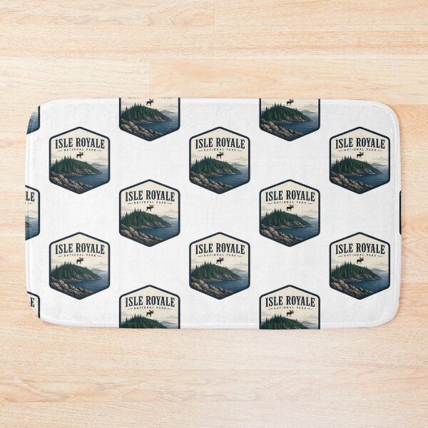 Item preview, Isle Royale National Park Vintage Hiking Travel Badge designed and sold by TravelersGems.