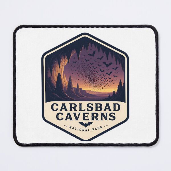Item preview, Carlsbad Caverns National Park Vintage Cave Badge designed and sold by TravelersGems.
