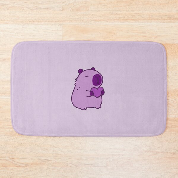 Item preview, Purple Capybara Holding Heart designed and sold by Purple Capybara Designs.