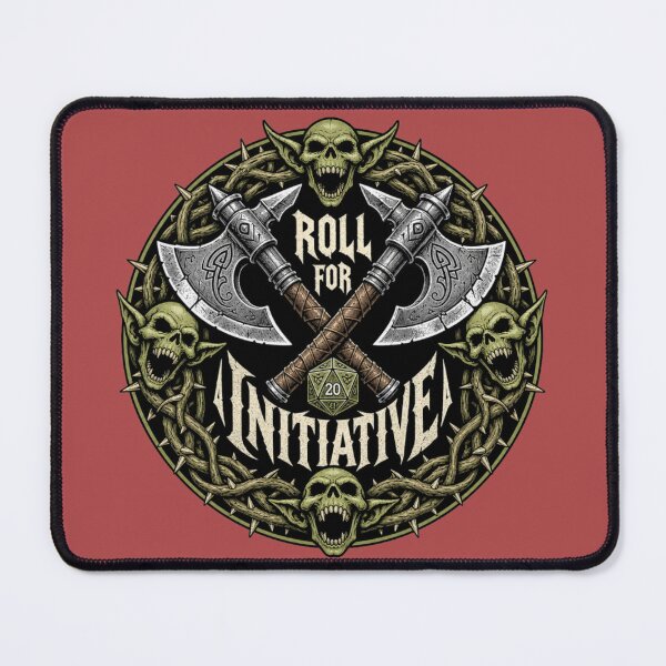 Item preview, Roll For Initiative - Dark Fantasy Medieval RPG Battle Merch designed and sold by Dice_Goblin_Studio.