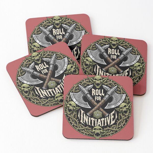 Item preview, Roll For Initiative - Dark Fantasy Medieval RPG Battle Merch designed and sold by Dice_Goblin_Studio.