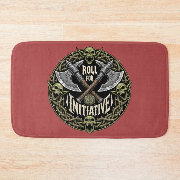 Item preview, Roll For Initiative - Dark Fantasy Medieval RPG Battle Merch designed and sold by Dice_Goblin_Studio.