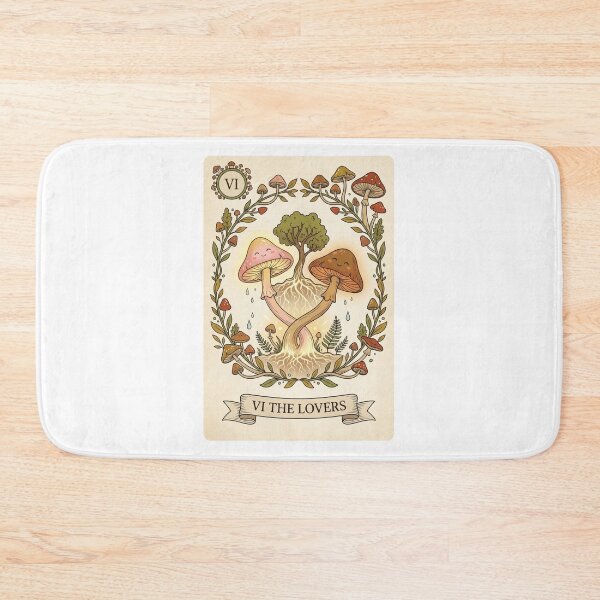 Item preview, Lovers Mushroom Tarot Card Mycelium Art designed and sold by SMARTKIT  DESIGNAGENCY.