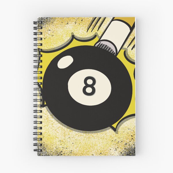 Item preview, Retro 8-Ball Pool Strike Illustration designed and sold by TAWN ILLUSTRATIONS.