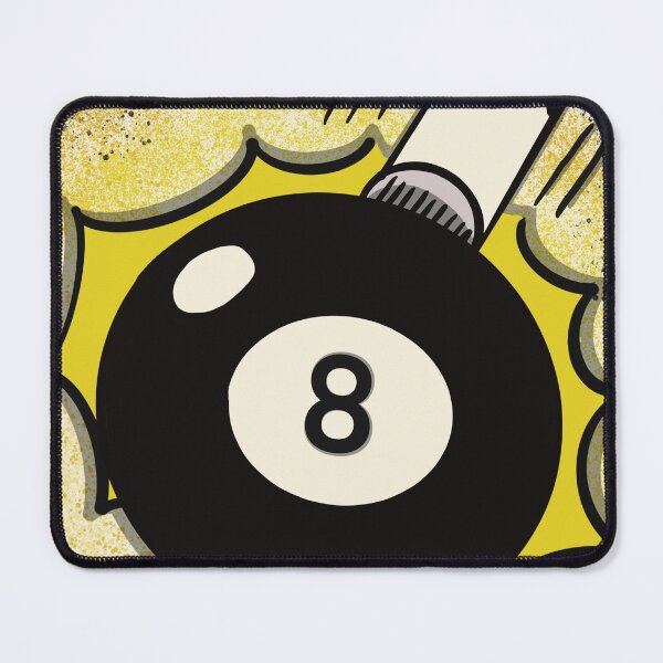 Item preview, Retro 8-Ball Pool Strike Illustration designed and sold by TAWN ILLUSTRATIONS.