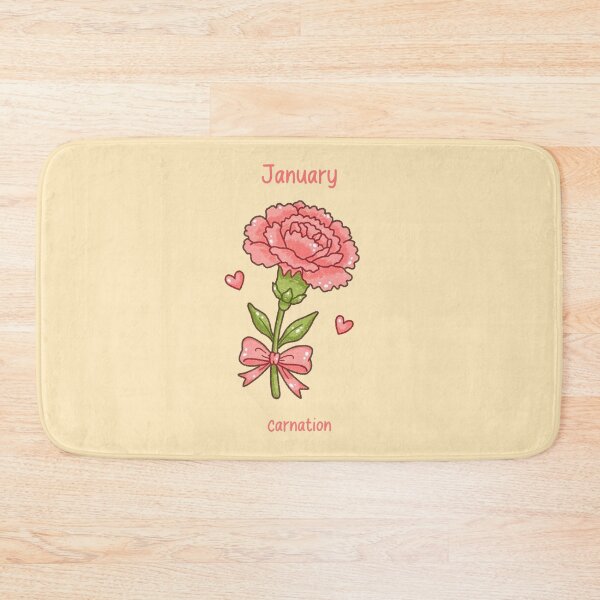 Item preview, January Birth Flower – Carnation designed and sold by TheRightNotes.