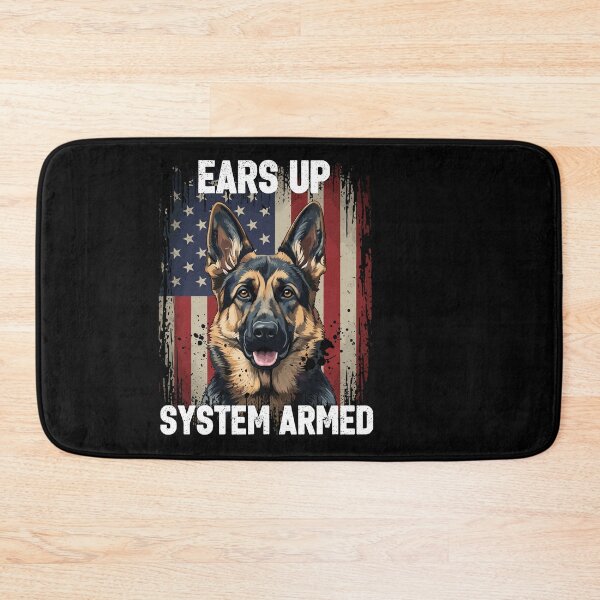 Item preview, Ears Up System Armed German Shepherd American Dog Owner K9 Police Veteran designed and sold by PopStars1993.