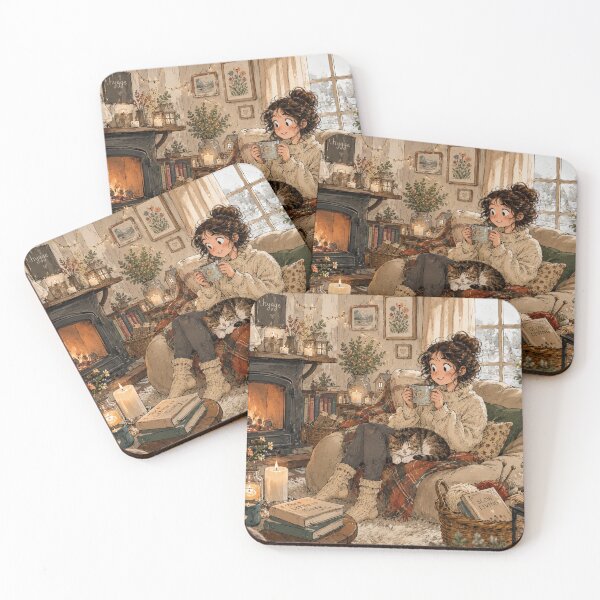 Item preview, A Cozy Evening by the Fireplace designed and sold by BlareBlare.